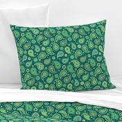 Poppin' Paisley - Deep Aqua