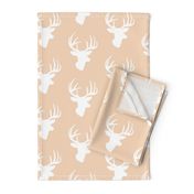 White deer on blush