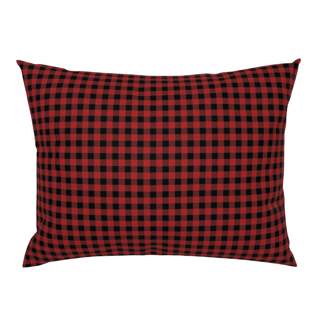 Tiny Buffalo Check Flannel Red Black