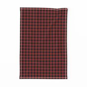 Tiny Buffalo Check Flannel Red Black