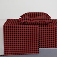 Tiny Buffalo Check Flannel Red Black
