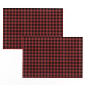 Tiny Buffalo Check Flannel Red Black