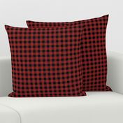 Tiny Buffalo Check Flannel Red Black