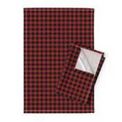 Tiny Buffalo Check Flannel Red Black