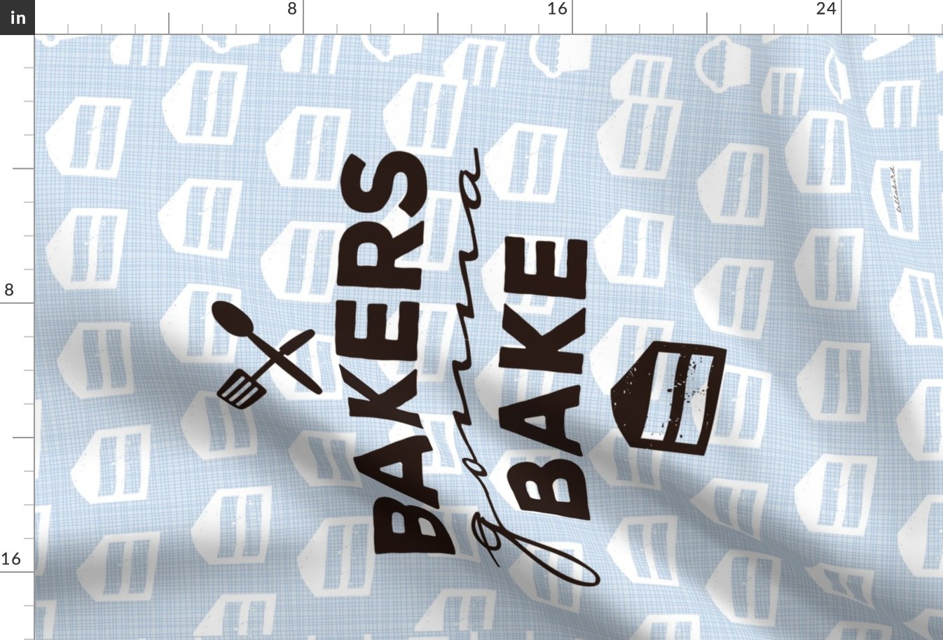 Bakers Gonna Bake Tea Towel Set Blue