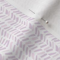 Small Painted Herringbone in Orchid