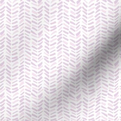 Small Painted Herringbone in Orchid