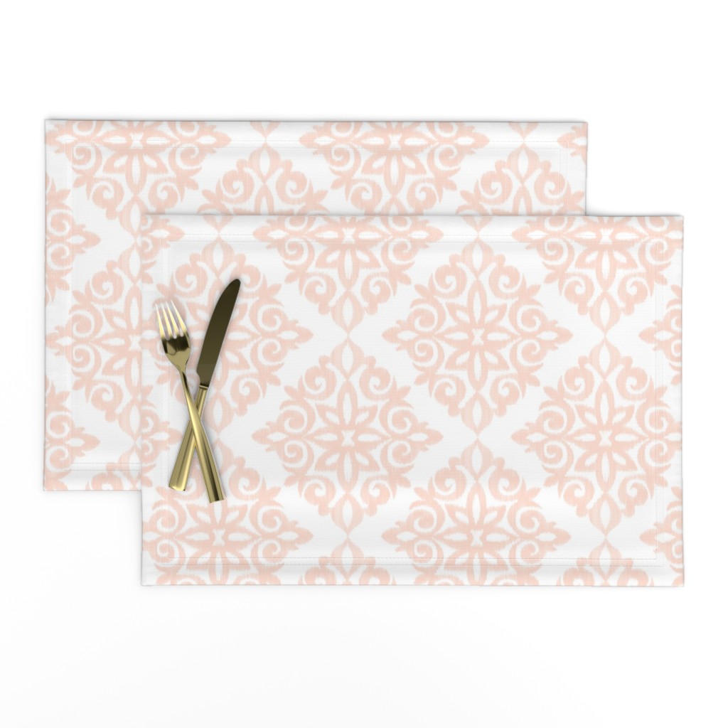 Modern Damask Blush Pink