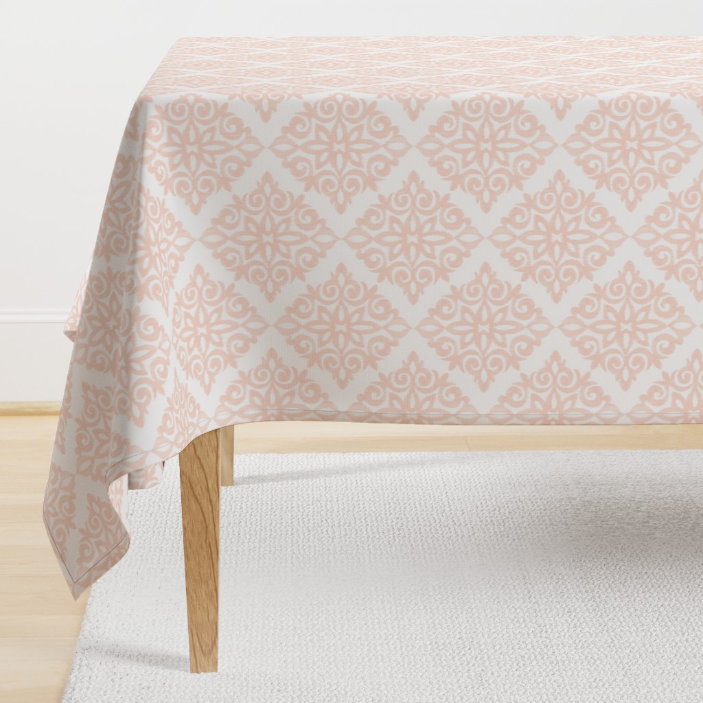 Modern Damask Blush Pink