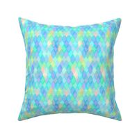 mermaid tail, scale, abstract geometric Scandinavian pattern aqua blue turquoise