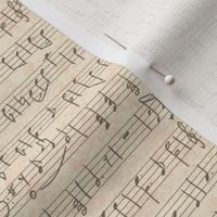 Vintage music notes