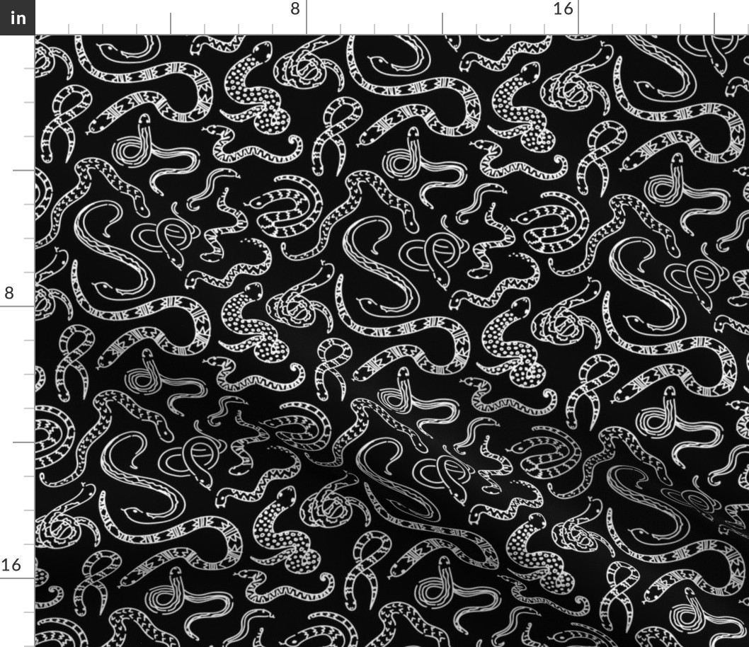 Snake Outlines - Monochrome