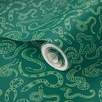 Snake Outlines - Green