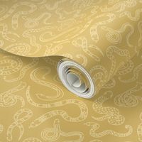 Snake Outlines - Gold