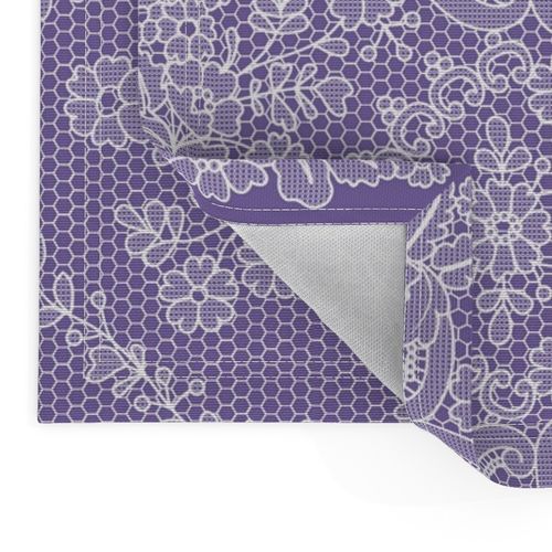 Purple Lace with border