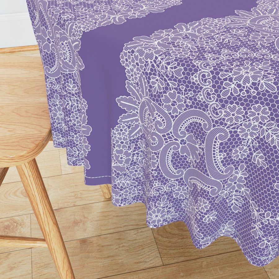 Purple Lace with border