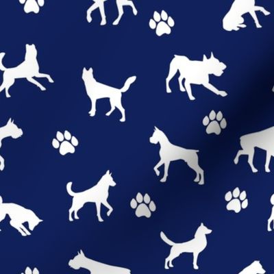 Dogs n Paws // Navy Blue