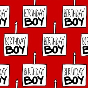Birthday Boy Red  - x small