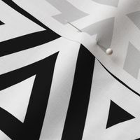 Geometric Black and White Triangle Pattern