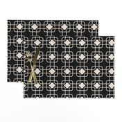 hollywood trellis black and champagne