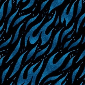 Flames - Black / Blue