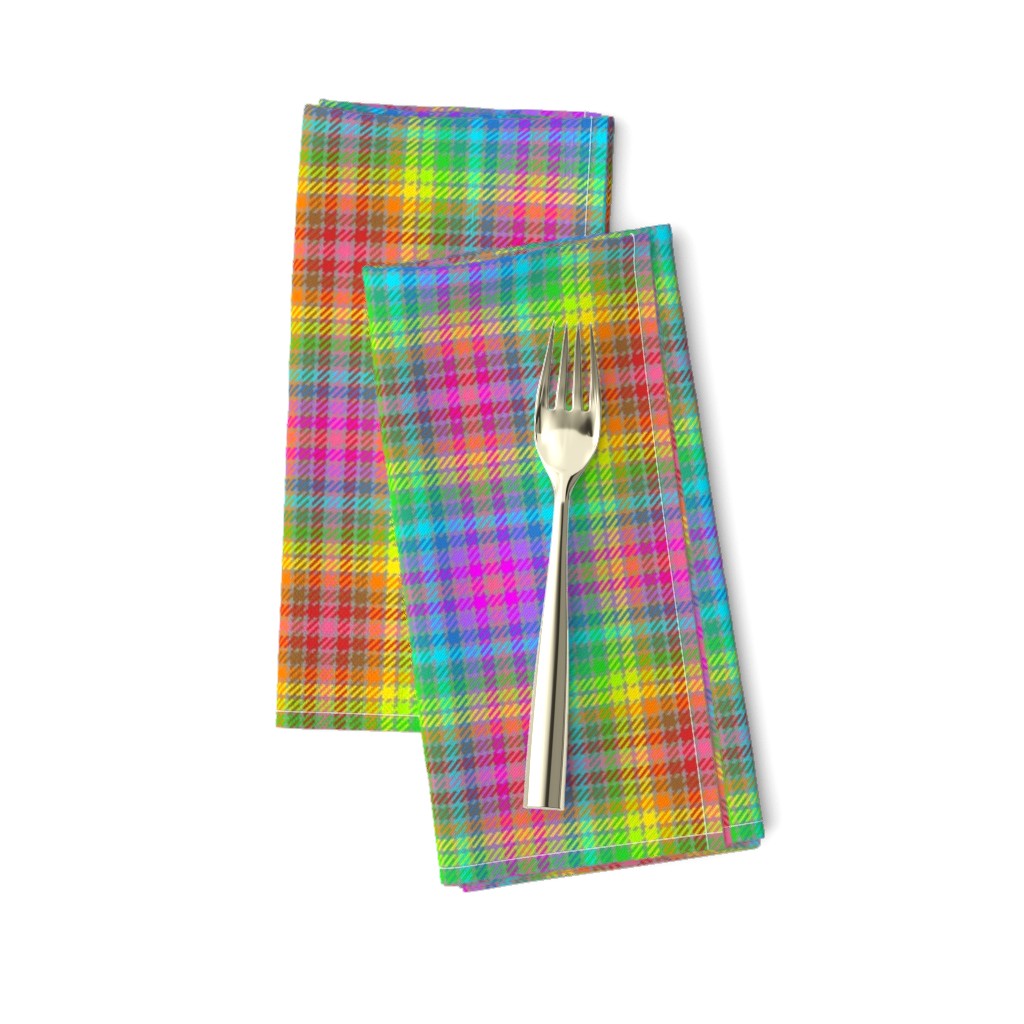 05579610 : tartan : 12 rainbow crayons