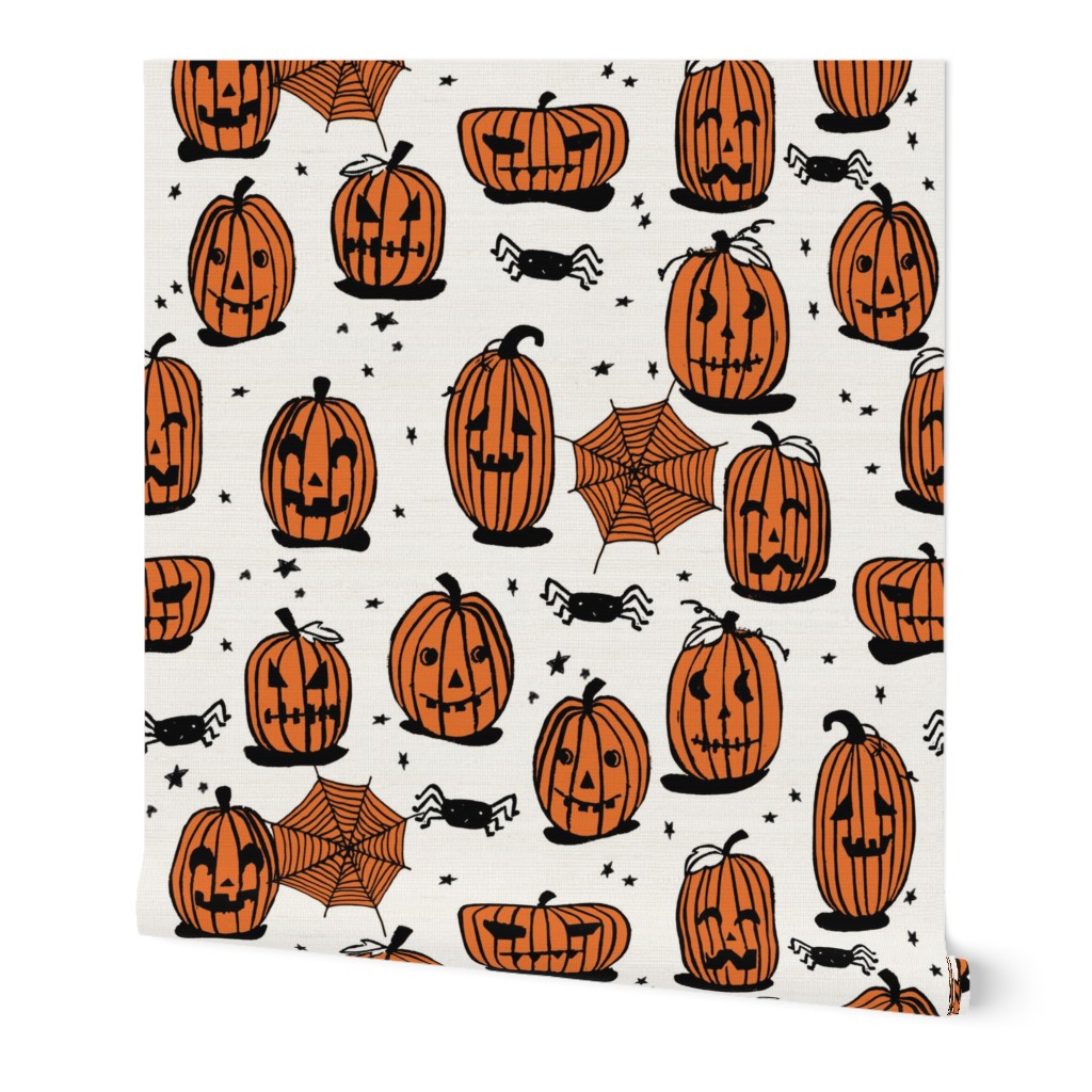 pumpkins // halloween kids cute scary spooky october fall autumn fabric