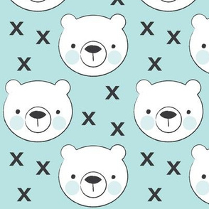polar-bear-faces with-Xs-on-soft blue