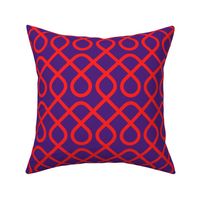 Geometric Red and Purple Pattern