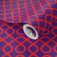 Geometric Red and Purple Pattern