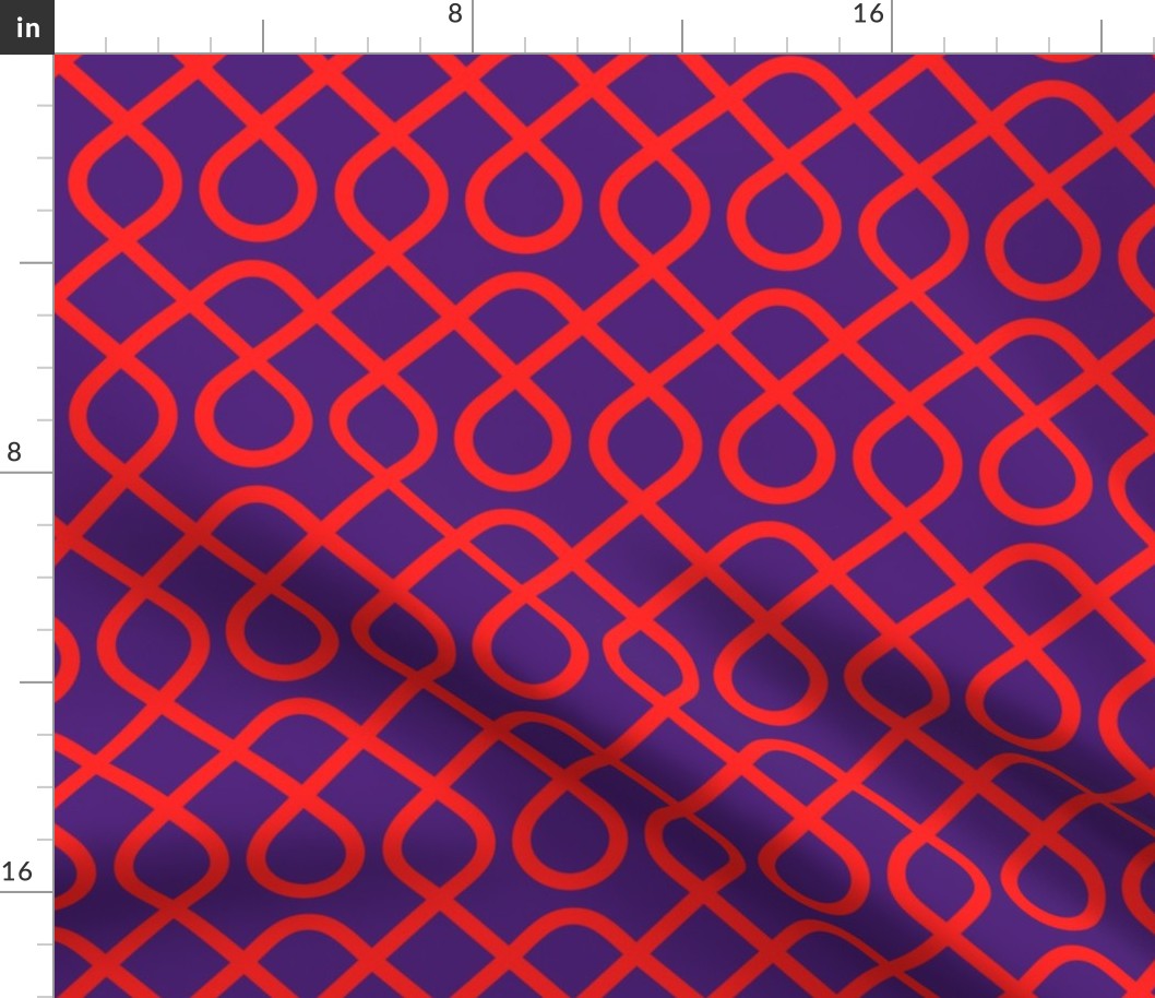Geometric Red and Purple Pattern