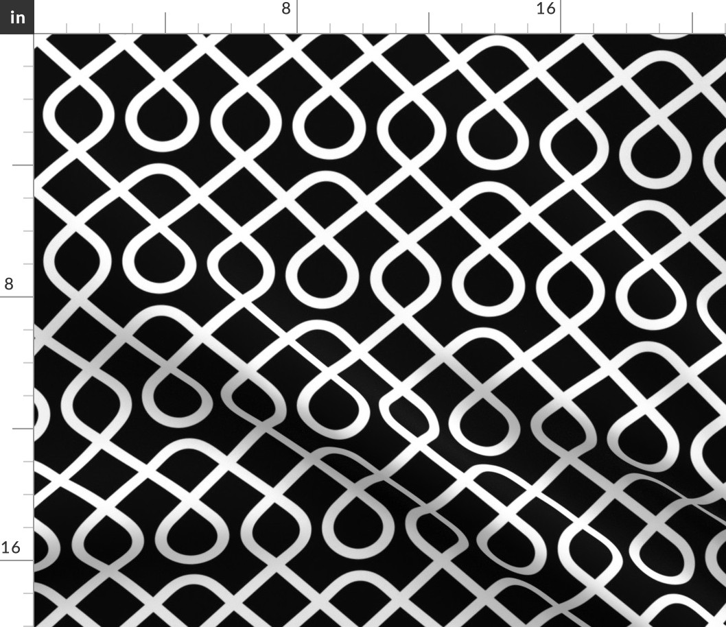 Geometric Black and White Pattern