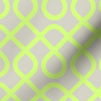 Geometric Natural Neon Green