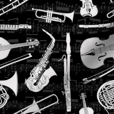 Musical Instruments // Black & Off-White