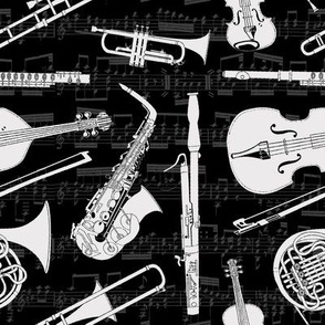 Musical Instruments // Black & Off-White