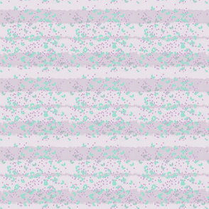 Pink backing for flower blocked design