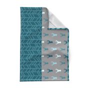 wholecloth quilt - Winslow wood - baby boy woodland quilt
