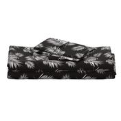 palm leaves - monochrome black and white palm tree fern tropical summer 