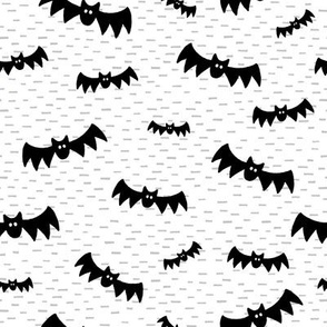 Halloween Bats on White