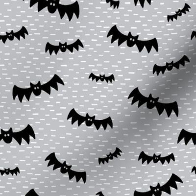 Halloween Bats on Grey