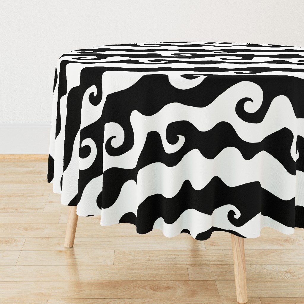 BW Swirly Wave