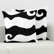 BW Swirly Wave