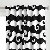 BW Swirly Wave