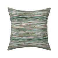 DRSC1 - Melted Marble in Teal - Moss Green - Mauve -Pink - Small - Crosswise