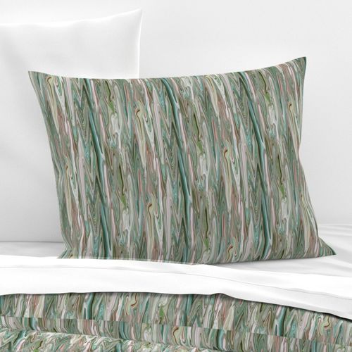 DRSC1 -  Melted Marble in Teal - Moss Green - Mauve -Pink - Small - Vertical 