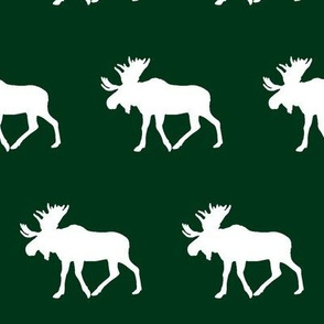 moose - forest green || holiday