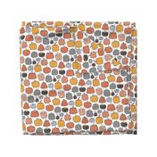 Geometric Pumpkin Fall Halloween in Black&White Orange on White