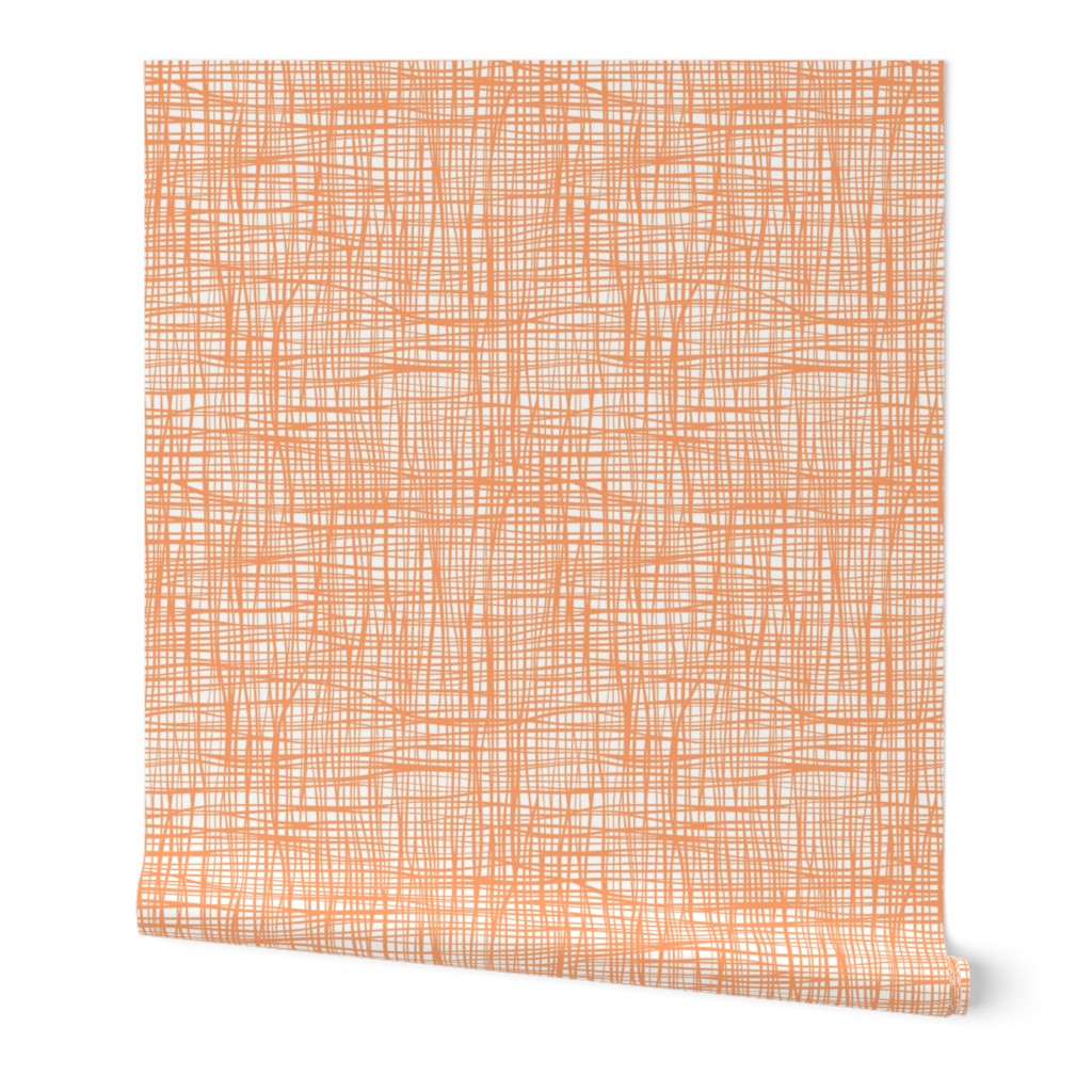 Grid  Stripes  Geometric Orange Halloween