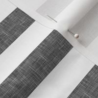 grey linen stripe 1" || the lumberjack collection
