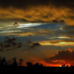 Stormy Outback Sunset